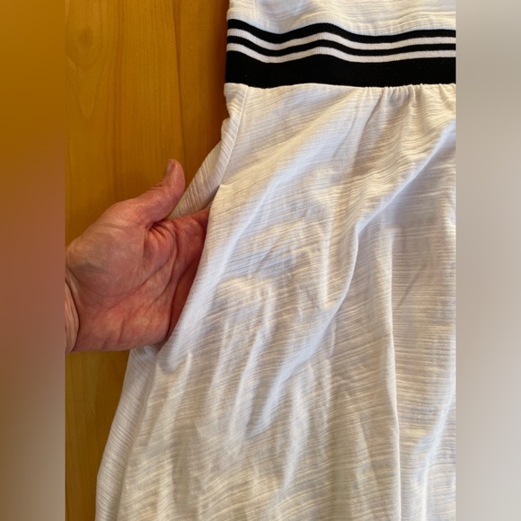 Maeve White Tank Dress with Black Stripe - Picture 8 of 8